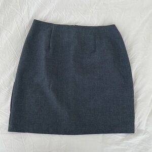 Vintage grey straight mini skirt